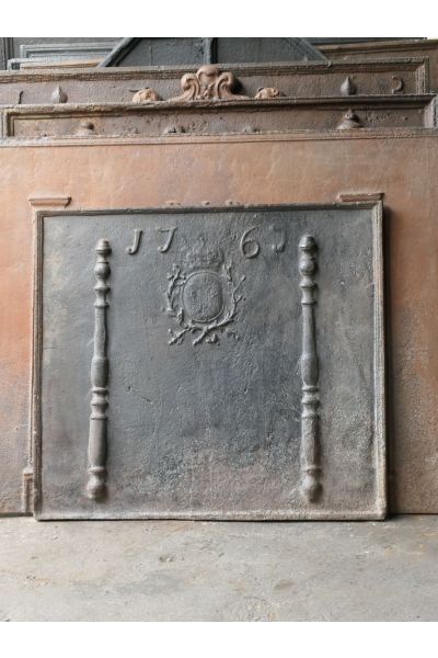 Plaque de Cheminée 'Armes de France'
