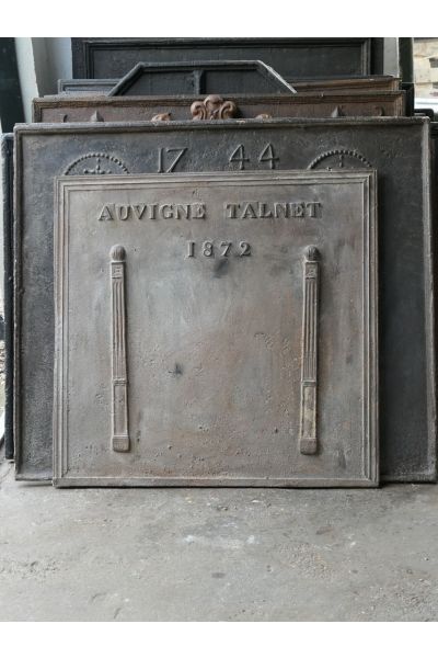 Plaque de Cheminée 'Colonnes de Liberté'