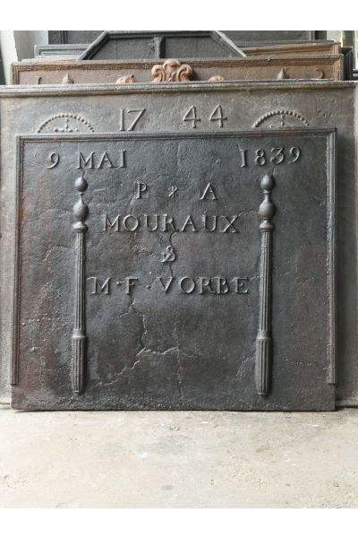 Plaque de Cheminée 'Mariage'
