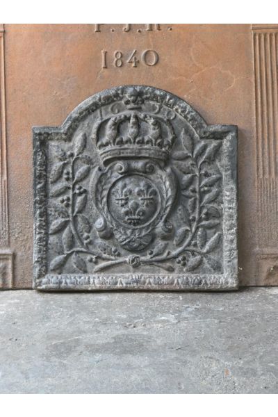 Plaque de Cheminée 'Armes de France'