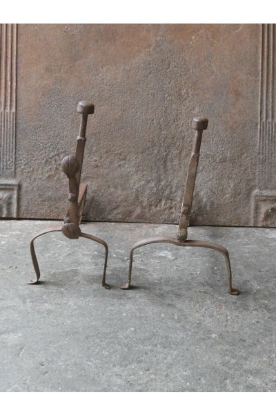 Anciens Chenets Fer Forgé