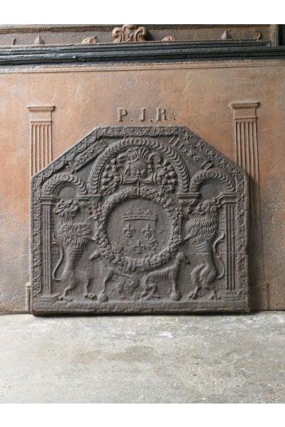 Plaque de Cheminée 'Armes de France'