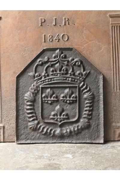 Plaque de Cheminée 'Armes de France'