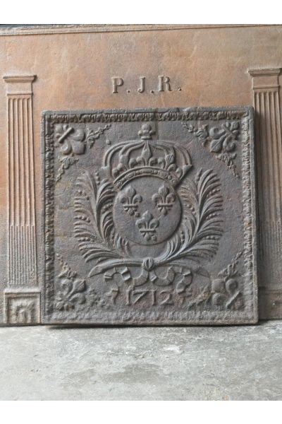 Plaque de Cheminée 'Armes de France'
