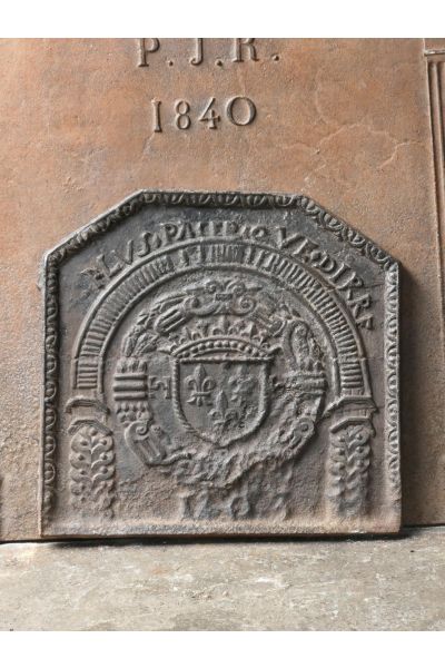 Plaque de Cheminée 'Armes de France'