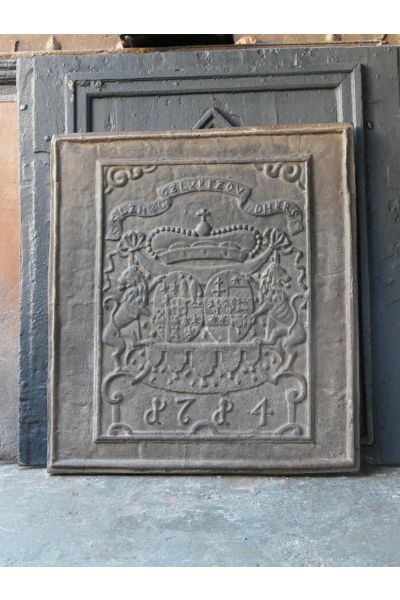 Plaque de Fonte avec Blason