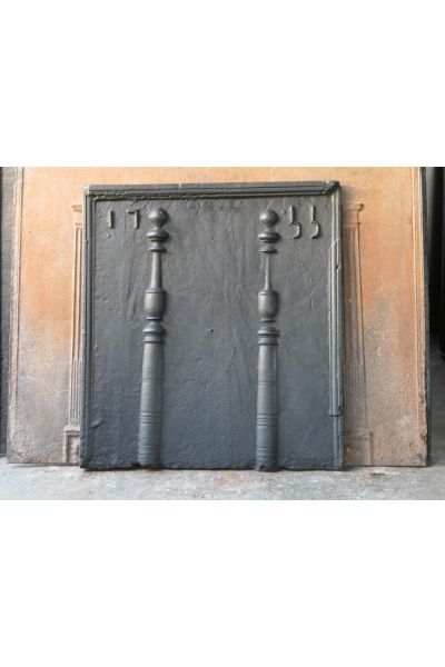 Plaque de Cheminée 'Colonnes d'Hercule'
