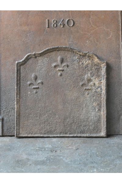 Plaque de Cheminée 'Fleurs de Lys'