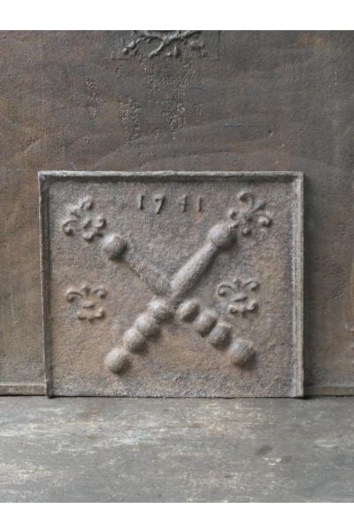 Plaque de Cheminée 'Croix de Saint André'