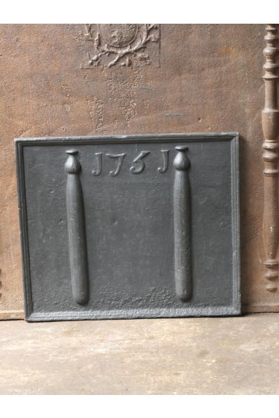 Plaque de Cheminée 'Colonnes d'Hercule'