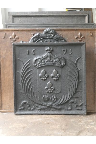 Plaque de Cheminée 'Armes de France'