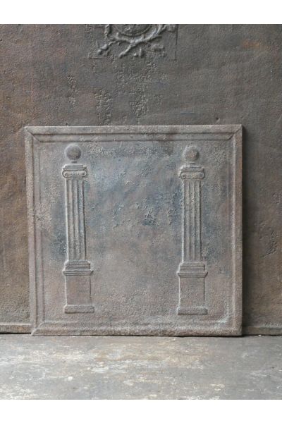 Plaque de Cheminée 'Colonnes de Liberté'