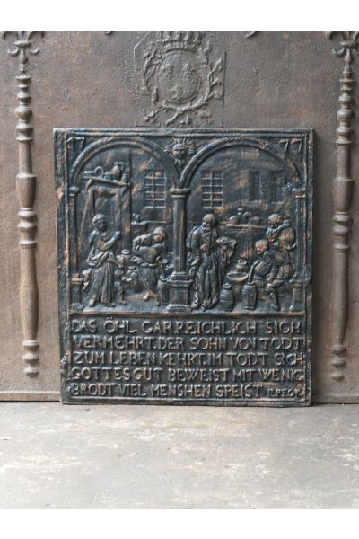 Plaque de Cheminée 'Thème Religieux'