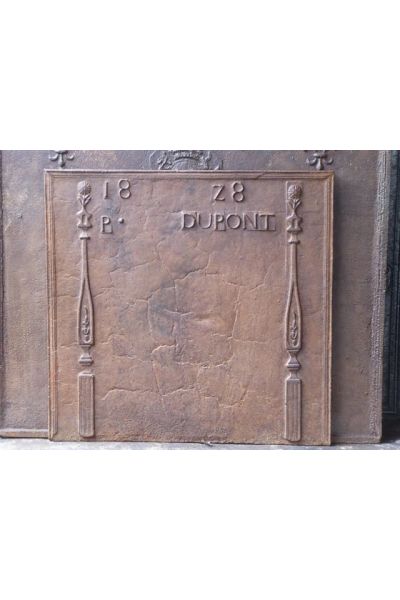 Plaque Fonte Néoclassique