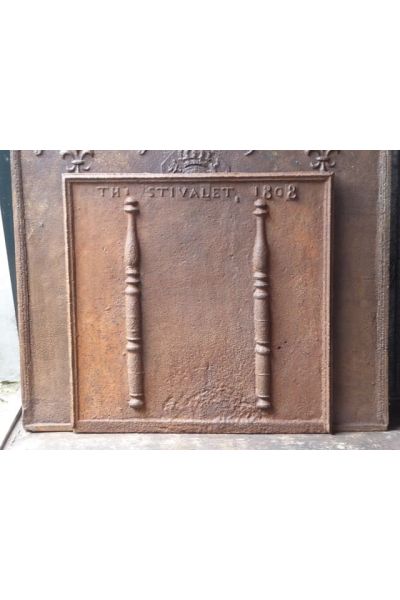 Plaque de Cheminée 'Colonnes d'Hercule'
