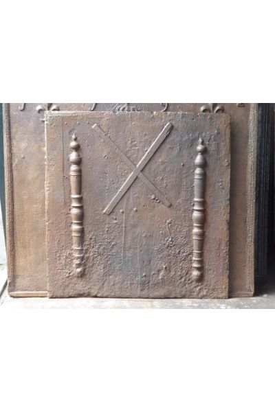 Plaque de Cheminée 'Croix de Saint André'