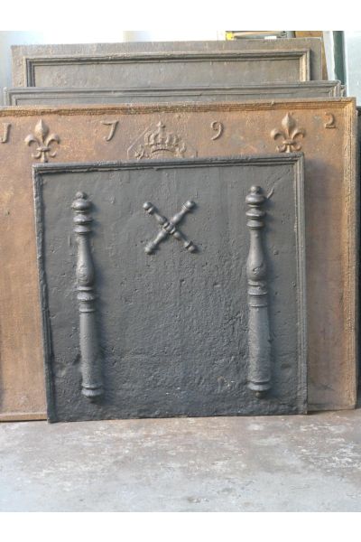 Plaque de Cheminée 'Croix de Saint André'