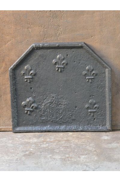 Plaque de Cheminée 'Fleurs de Lys'