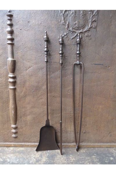 Ancien Serviteur Cheminée Néerlandais
