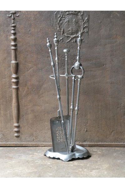 Ancien Serviteur Cheminée Anglais