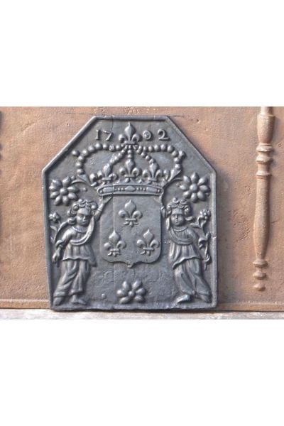 Plaque de Cheminée 'Armes de France'