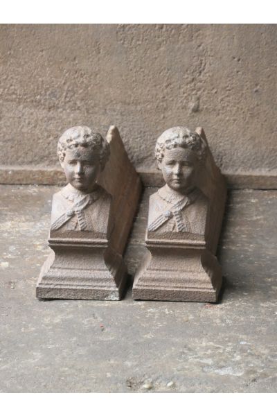 Anciens Chenets Fer Forgé
