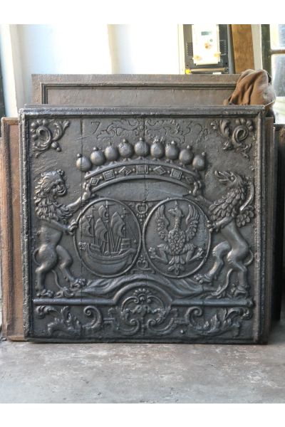 Plaque de Fonte avec Blason