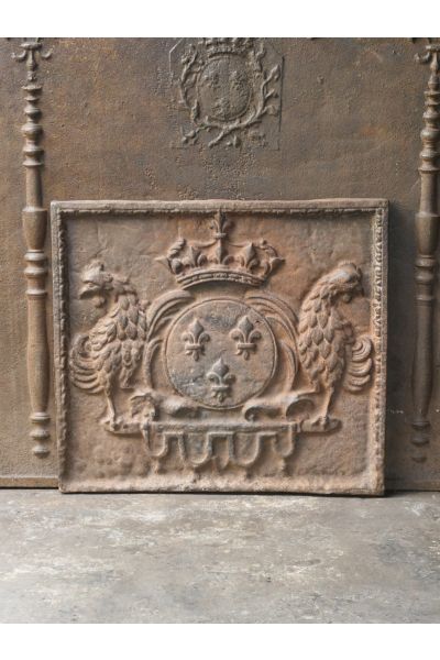 Plaque de Cheminée 'Armes de France'