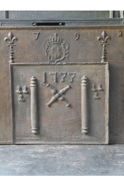 Plaque de Cheminée 'Croix de Saint André'