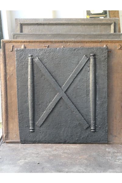 Plaque de Cheminée 'Croix de Saint André'
