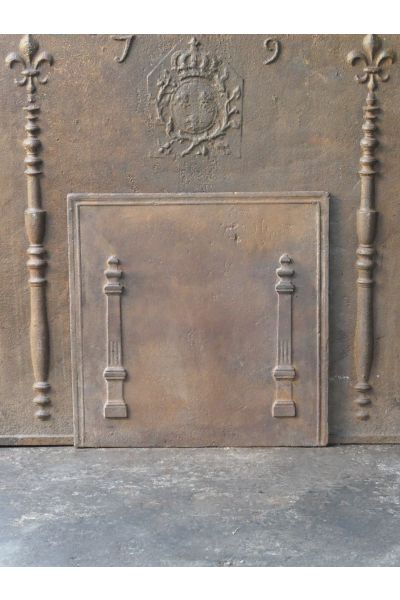  Plaque Cheminée 'Piliers de la Liberté'