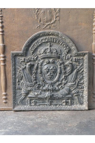Plaque de Cheminée 'Armes de France'