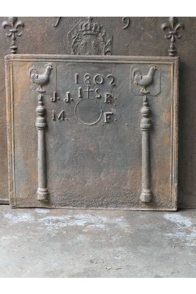 Plaque de Cheminée 'Mariage'