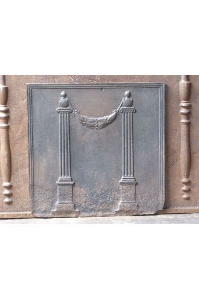 Plaque de Cheminée 'Colonnes de Liberté'