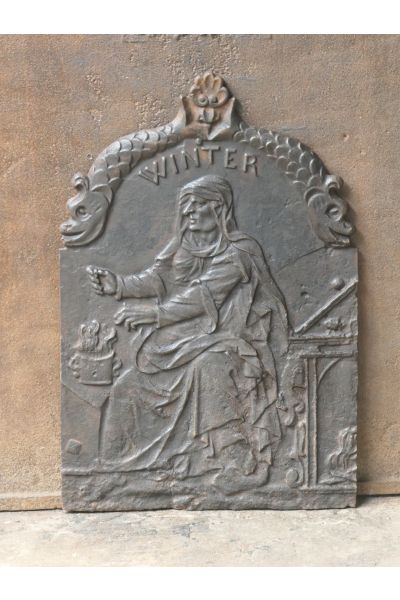 Plaque de Cheminée 'L'Hiver'