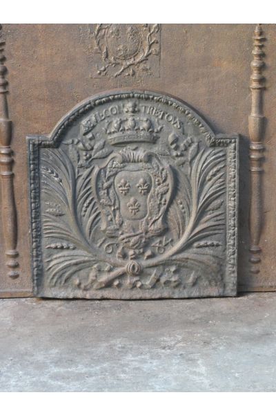 Plaque de Cheminée 'Armes de France'
