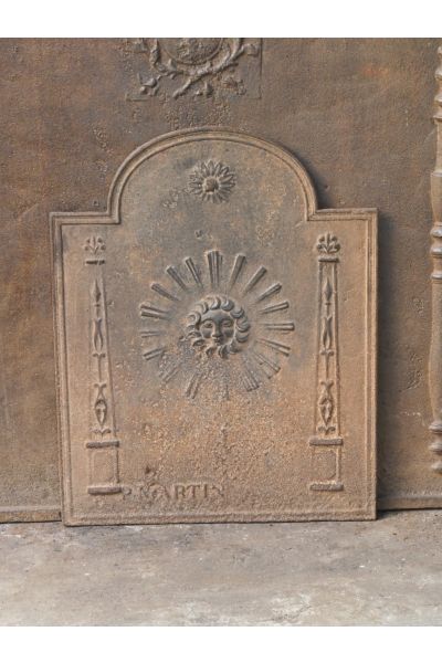 Plaque de Cheminée 'Soleil'
