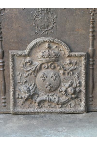 Plaque de Cheminée 'Armes de France'