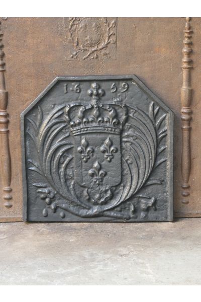Plaque de Cheminée 'Armes de France'