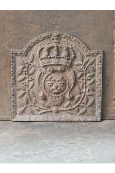 Plaque de Cheminée 'Armes de France'