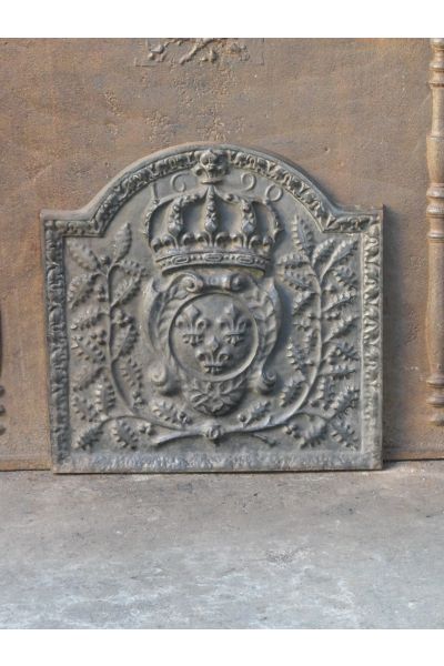 Plaque de Cheminée 'Armes de France'
