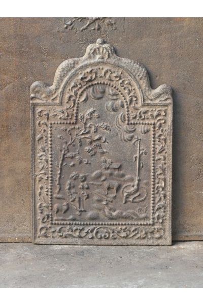 Plaque de Cheminée 'Scène Rurale'