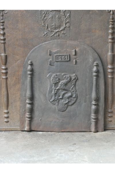Plaque de Cheminée avec Blason