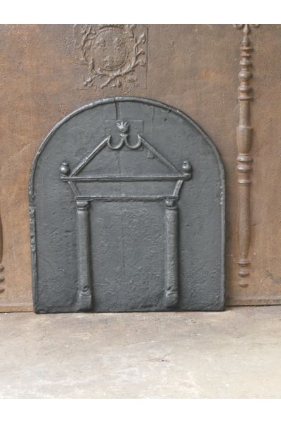Plaque de cheminée 'Colonnes et Fronton'