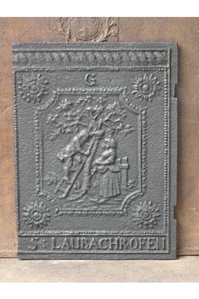 Plaque de Cheminée 'Scène Rurale'