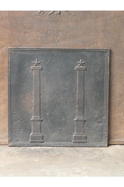 Plaque de Cheminée 'Colonnes de Liberté'