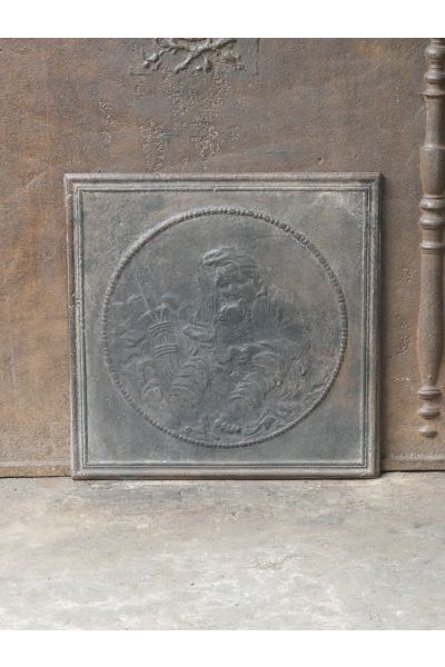 Plaque de Cheminée 'Garçon avec son Chien'