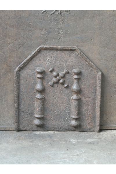 Plaque de Cheminée 'Croix de Saint André'