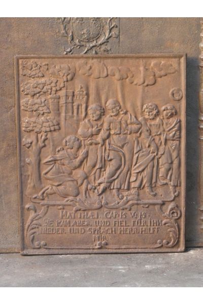 Plaque de Cheminée 'Thème Religieux'