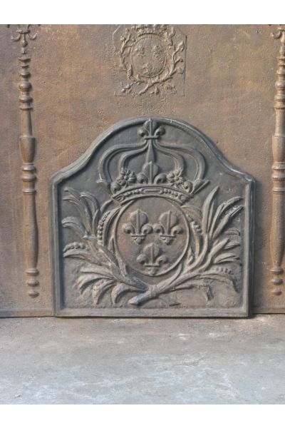 Plaque de Cheminée 'Armes de France'